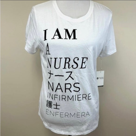 FIGS Limited Edition I am Nurse Tee Size M NWT - Picture 3 of 3